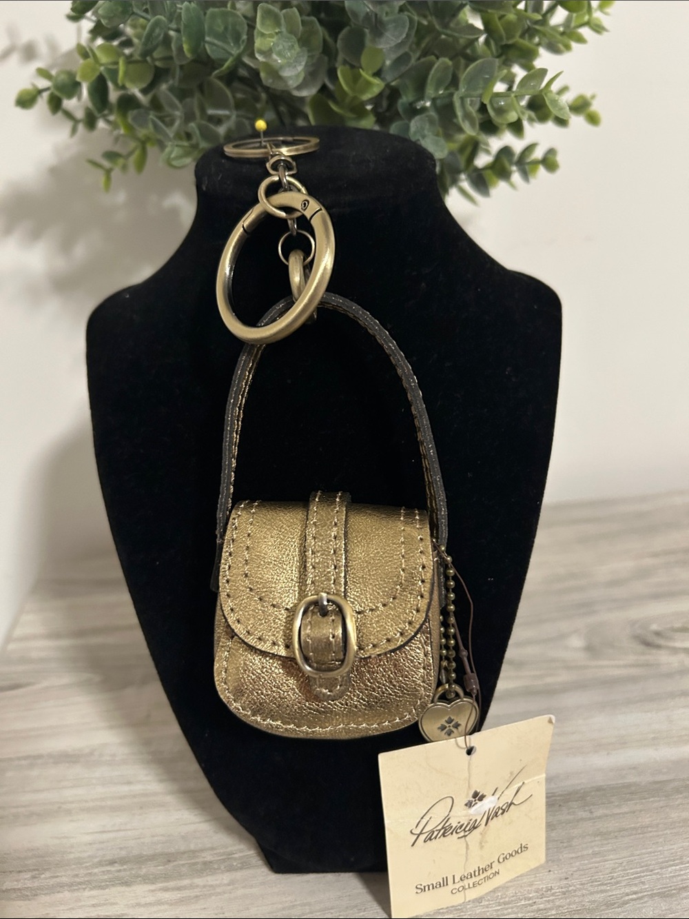 Patricia Nash leather bag charm NWT